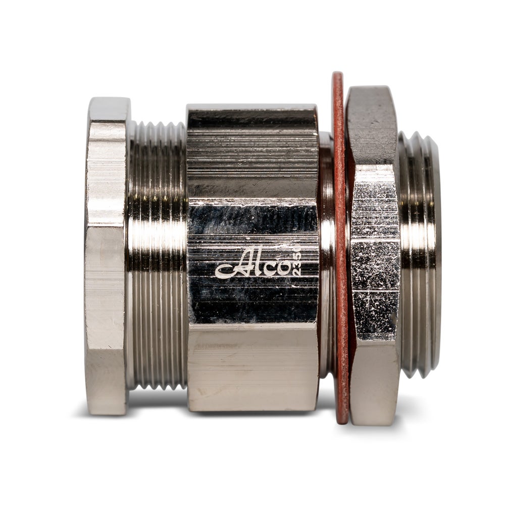 Cable Gland Brass Weatherproof M25 Unarmoured Cable Diameter 14.520mm